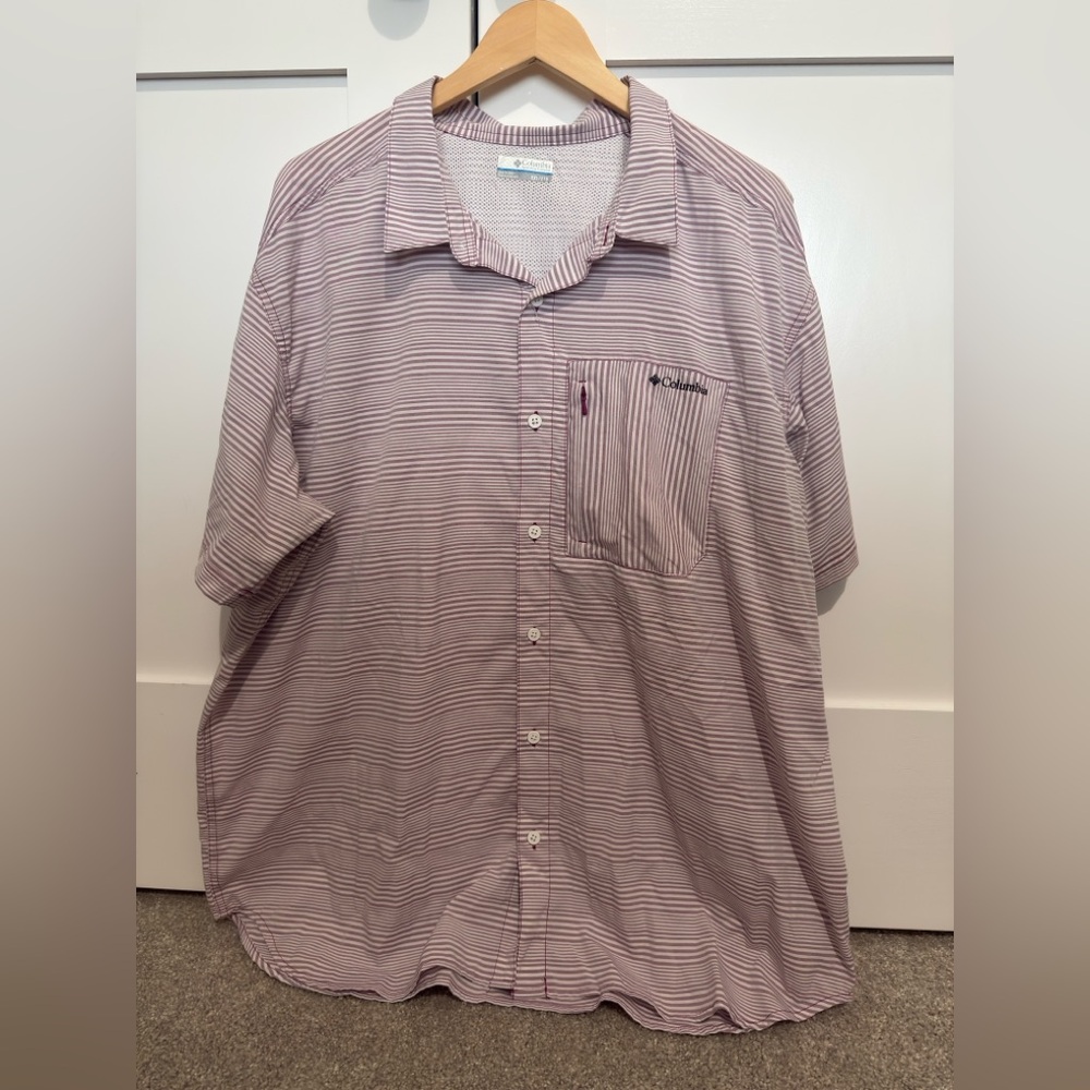 Columbia Men’s Button Down Short Sleeve Shirt XXL